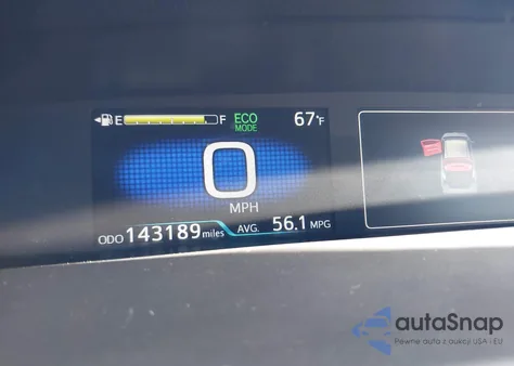 2021 Toyota Prius Le z USA, uszkodzony, nr VIN JTDKAMFU6M3143904